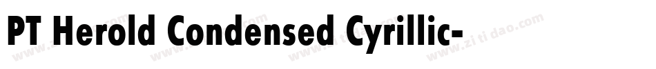 PT Herold Condensed Cyrillic字体转换